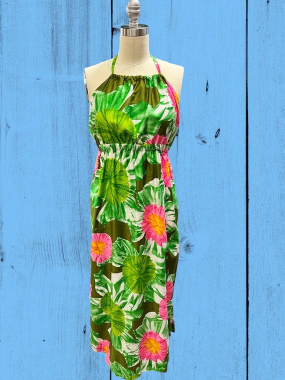 Vintage 1960’s Hawaiian Maxi Dress - Size 10