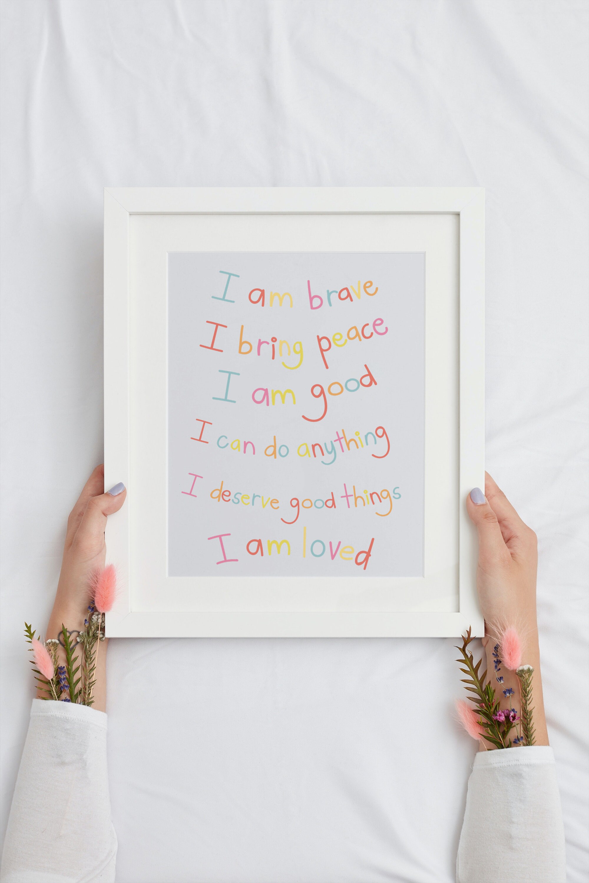 Kid Affirmations Prints, Children Prints, Positive Message Prints, Kids ...
