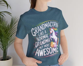 Grandmacorn T-Shirt, lustiges Oma T-Shirt, Einhorn-Liebhaber-Geschenk, tolles Oma-Shirt, Muttertagsgeschenk, Familientreffen-Kleid