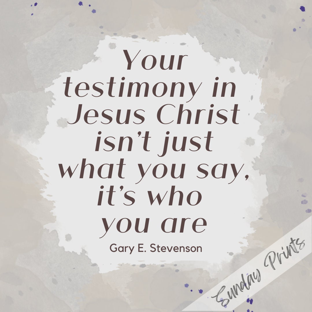 General Conference Quote LDS Quote Mormon Wall Art Religious Quote - Etsy