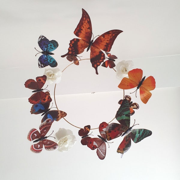 Butterfly Mobile, Butterfly Crib Mobile, Baby Crib Mobile, Butterfly Nursery Decor, Baby Mobile Girl, Mobile Baby, Butterfly Baby Mobile