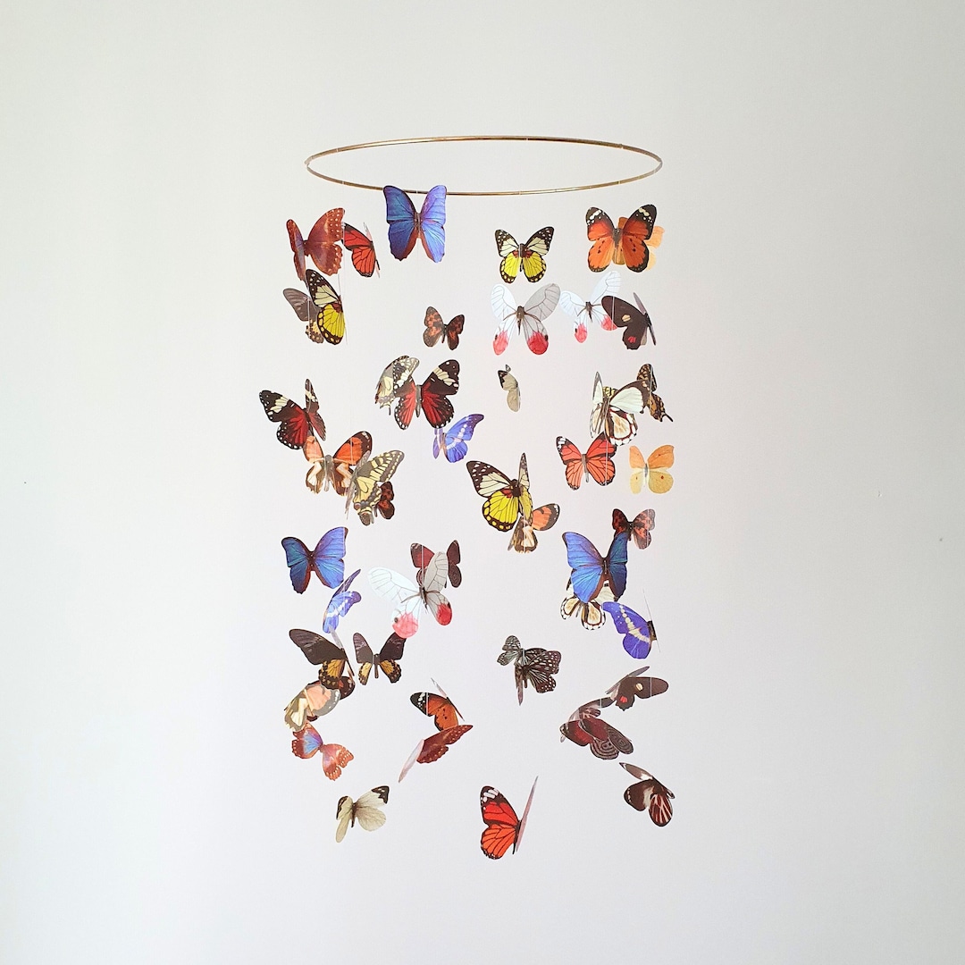 Butterfly Mobile, Baby Mobile Girl, Crib Mobile, Baby Girl Mobile