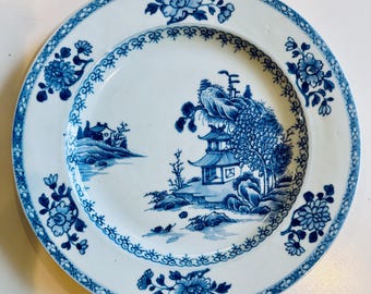 Set of Six Blue and White Plates from the Nanking Cargo Shipwreck
