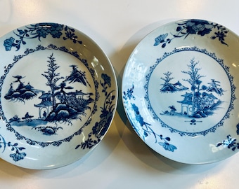 Pair of Large "Leaping Boy" Plates from the Nanking Cargo Shipwreck