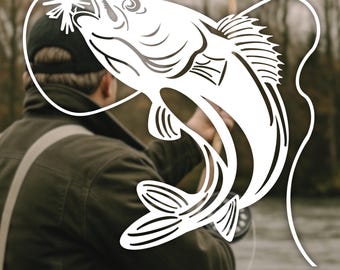 Fly Fishing Vinyl Decal (4x4 Inches)