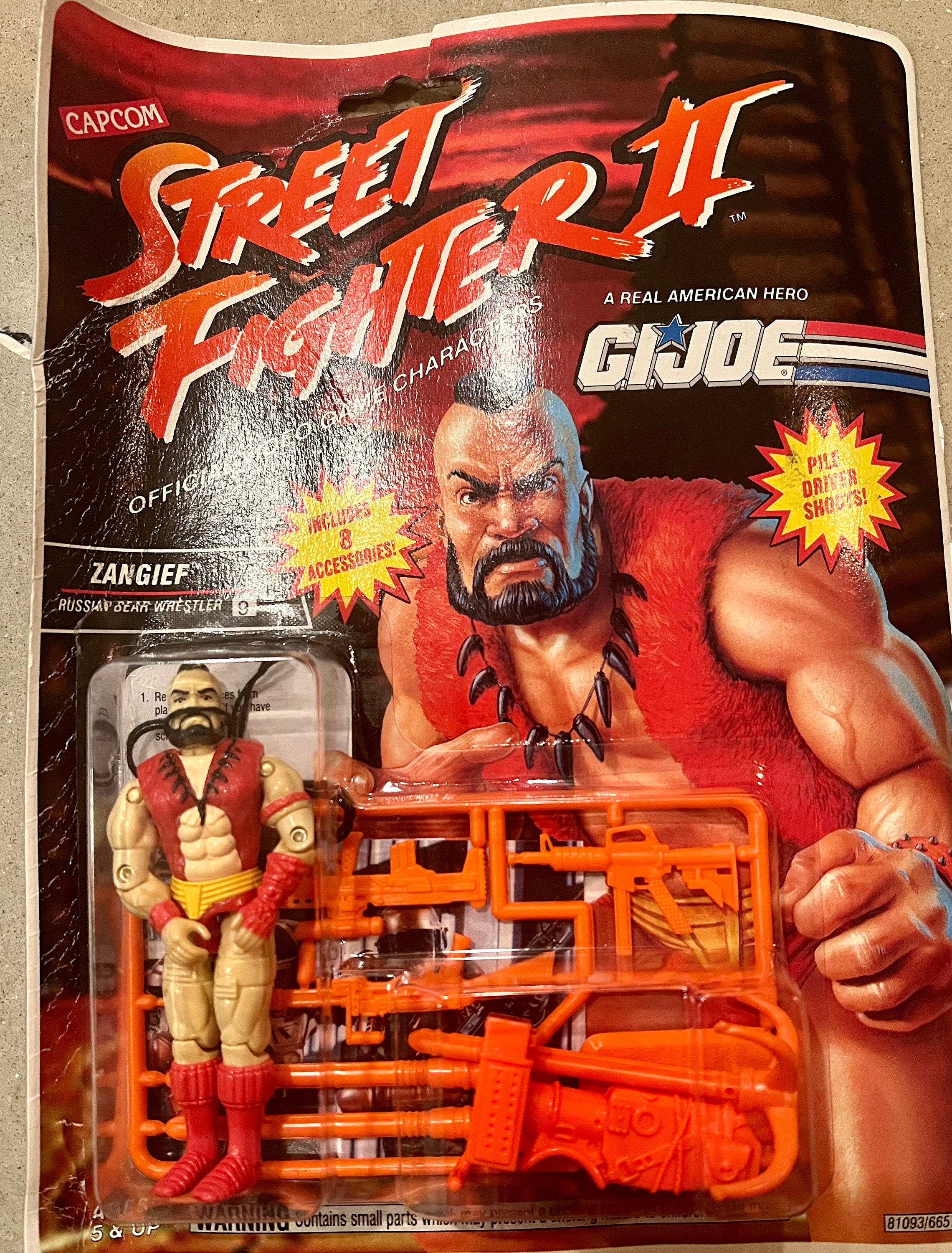 1993 GI Joe Street Fighter II Vega by Capcom sealed and carded