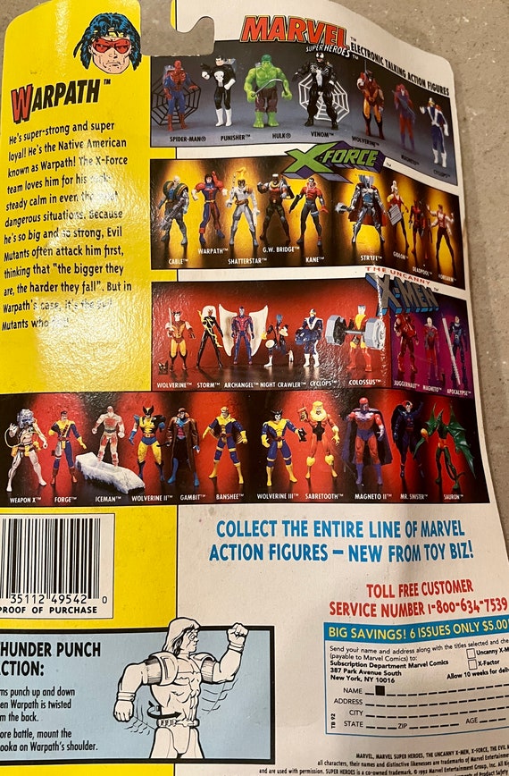 X-men: X-force - Warpath | Thunder Punch Action | Toy Biz
