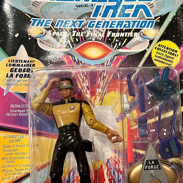 Star Trek: The Next Generation - Lieutenant Commander Geordi La Forge | Playmates | 1992 | Never opened