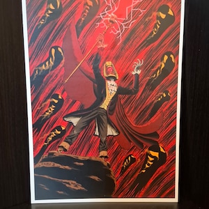 Lantern Wizard Art Print
