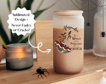 Halloween Iced Coffee Cup, Pumpkin Cup, Halloween Iced Coffee Glass, Halloween Gifts Halloween Mug, Halloween Iced Coffee, Witches Halloween