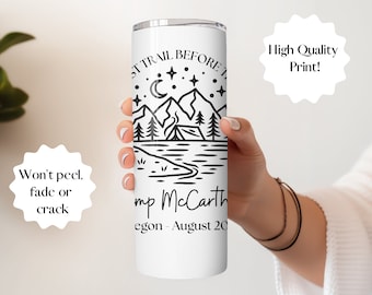 Personalized Bachelorette Tumblers, Camp Bachelorette Tumblers, Hiking Wine Tumblers, Mountain Bach Party Favors, Bridesmaid Gift
