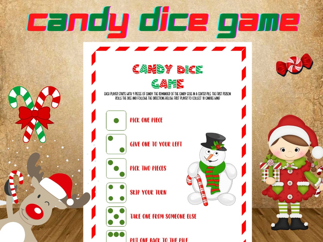 christmas-candy-dice-game-fun-holiday-party-digital-download-etsy for Christmas Candy Dice Game Free Printable Christmas Candy Dice Game: Fun Holiday Party (digital Download) - Etsy for Christmas Candy Dice Game Free Printable