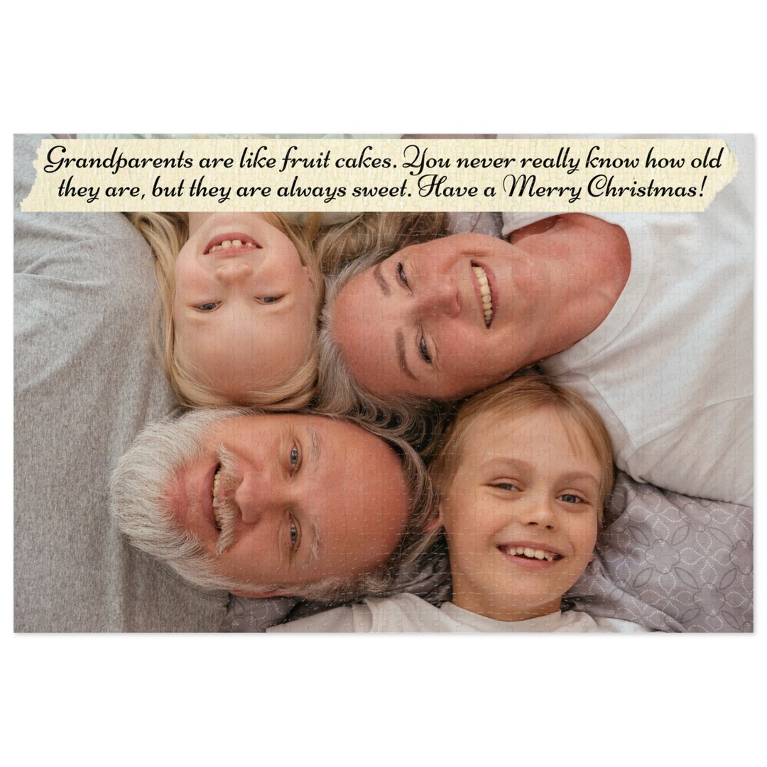 1000 Pieces Personalised Jigsaw Puzzle From Photo Christmas Etsy UK