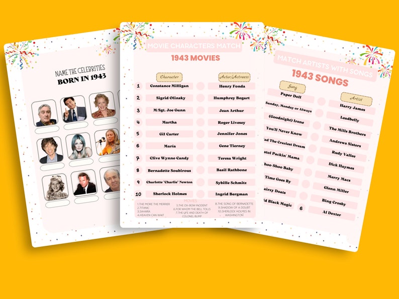 EDITABLE 80th Birthday Party Games MEGA BUNDLE for Her, fully Editable ...