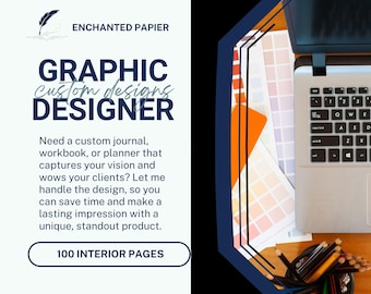 Custom Planners, Journals, and Workbooks| Up to 100 Interior Pages | Graphic Design Services