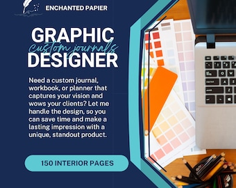 Custom Planners, Journals, and Workbooks| 150 Interior Pages | Graphic Design Services