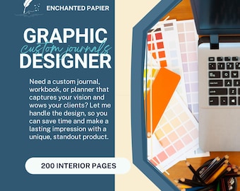 Custom Planners, Journals, and Workbooks| 200 Interior Pages | Graphic Design Services