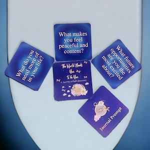 Baralho de cartas com perguntas e sugestões para autodescoberta transformadora | 40 sugestões para autocuidado, reflexão e conexão