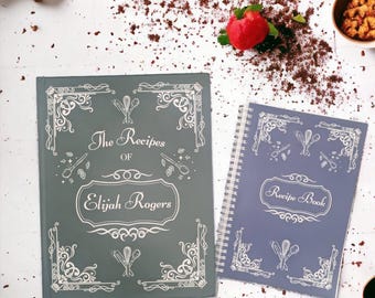 Customizable Recipe Journal – Personalization Available