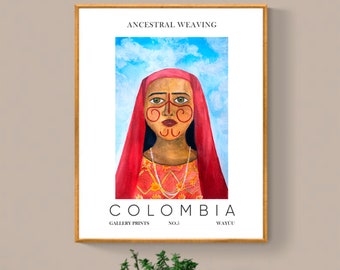 Wayuu, Colombian Heritage, Ancestral Weaving,  Custom Printable Art, Colombian Style, Colombian Made