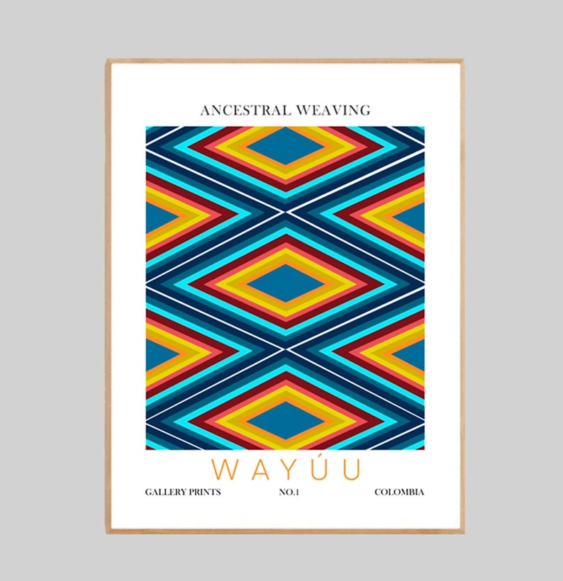 Ancestral Weaving, Colombian Heritage, Wayuu, Custom Printable Art ...