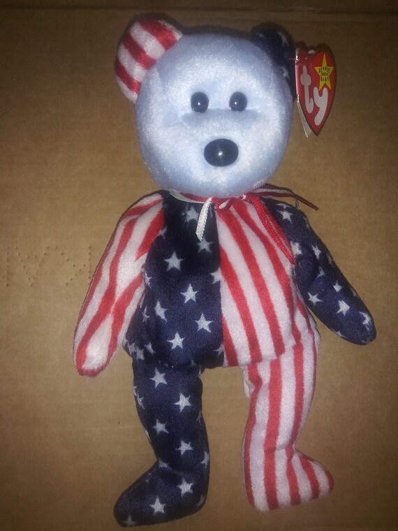 TY Beanie Baby spangle Birth June 14 1999 Exclusive to the United States With Error s Space After Final Word and Etsy UK