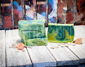 Irish Trashcan Handmade Artisan Castile Soap by TopShelf Suds Co | Natural moisturizing Soap | handmade artisan | nourishing soap | bastille