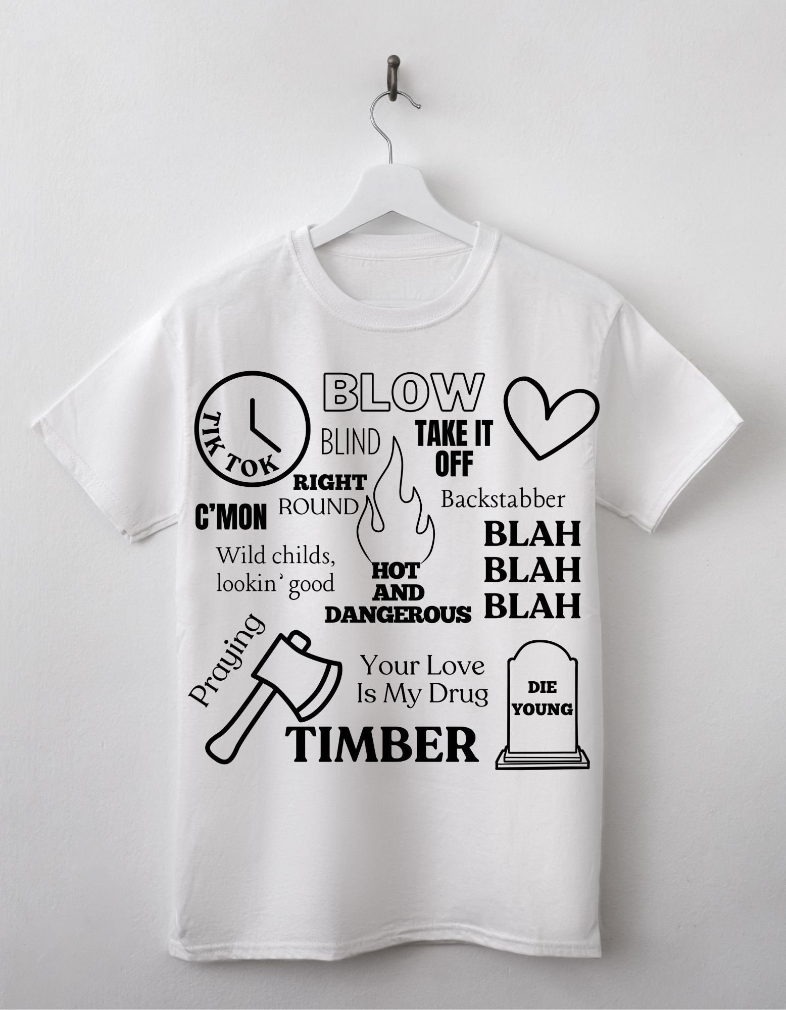 Kesha Digital Design/ SVG /PNG/ Cut File / Cricut / Sublimation / Silhouette / BLOW / Timber / Tik Tok / Die Young