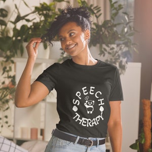 Logopädie mit Panda Unisex T-Shirt