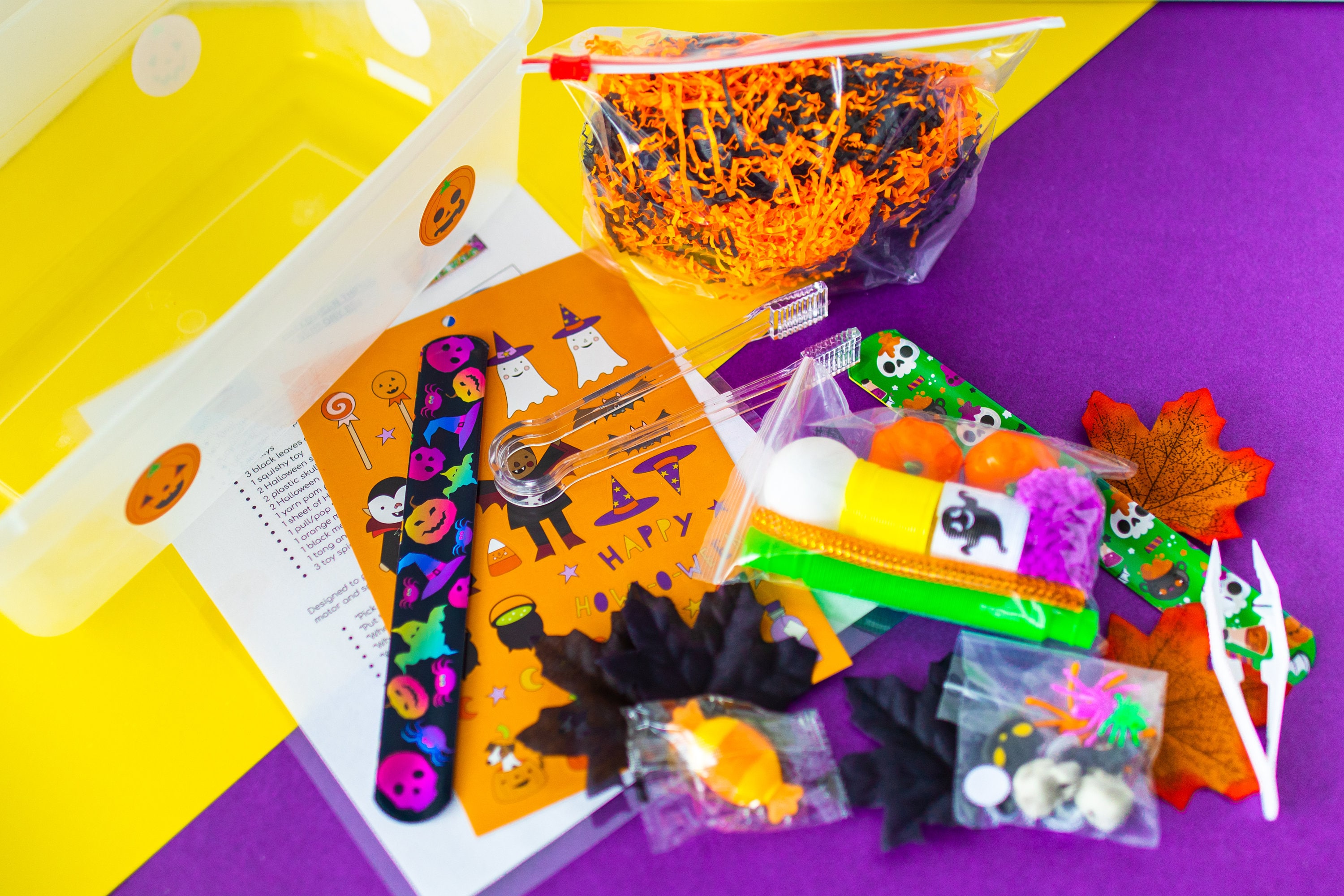 Halloween Sensory Shredded Paper Bin Etsy