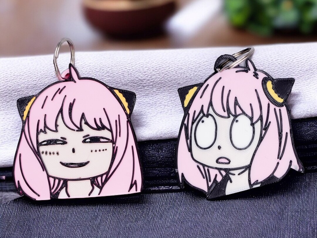 3D Printed Anya Keychains From Spy X Family Etsy