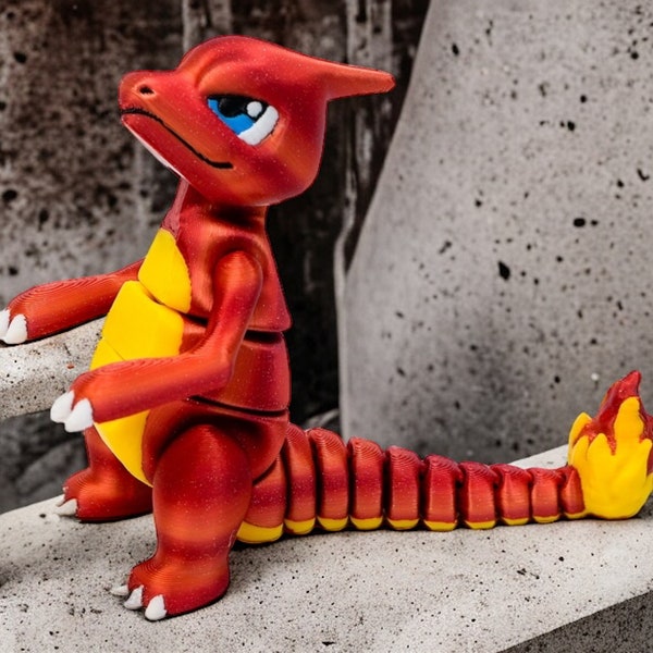 Juguete Charmeleon articulado impreso en 3D de Pokémon: POKEBALL DE CROCHET GRATIS con compra