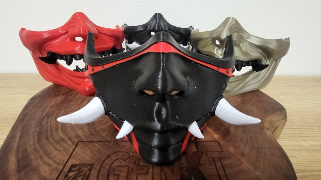Traditional Japanese Oni Mask 3D Printed - Etsy Canada