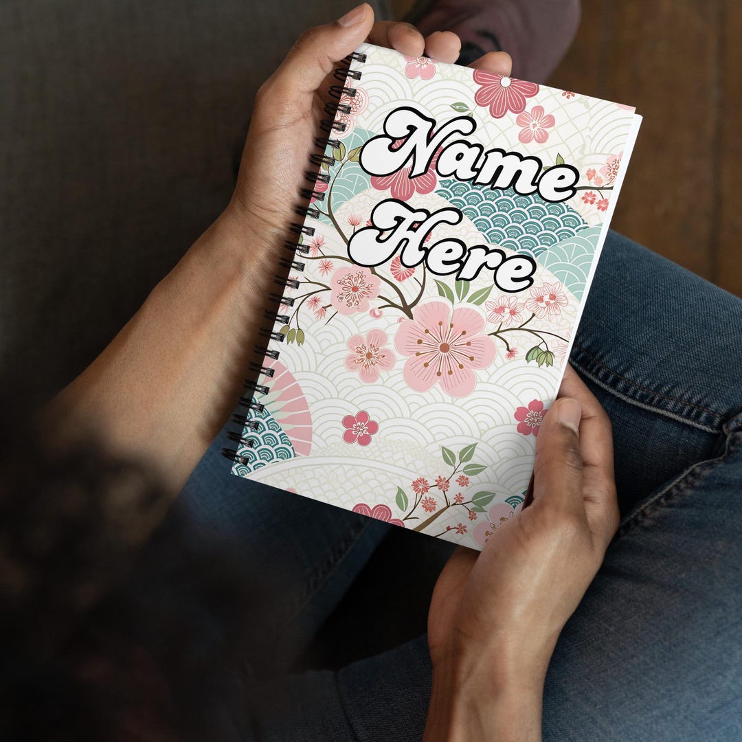 Personalized Japanese Notebook, Custom Name Japanese Culture Notebook ...