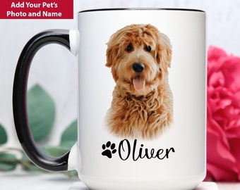 Custom Pet Gifts, Custom Pet Coffee Mug, Dog Coffee Mug, Dog Photo Mug, Dog Picture Mug, Dog Photo Gifts, Pet Coffee Mug