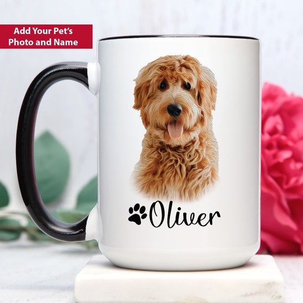 Custom Pet Gifts, Custom Pet Coffee Mug, Dog Coffee Mug, Dog Photo Mug, Dog Picture Mug, Dog Photo Gifts, Pet Coffee Mug