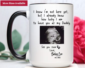 Daddy To Be Sonogram Mug, Daddy To Be, Expecting Daddy Mug, Gift For New Daddy, Daddy To Be Mug, New Dad Ultrasound Mug