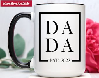 DADA Est Mug Personalized, DADA Est Gifts, DADA Coffee Mug, Dada Gift For Fathers Day, Dada Gift For Dad