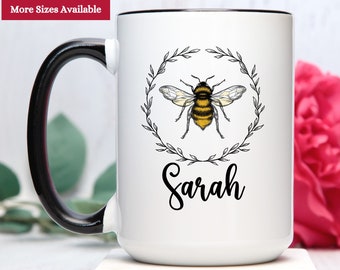 Bee Mug Personalized, Bee Gifts, Bee Coffee Mug, Bee Gifts For Women, Bee Coffee Cup, Bee Cup Personalized, Bee Lover Gifts