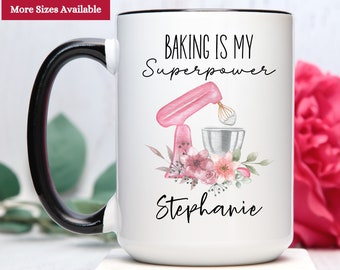 Baking Gifts, Baking Mug Personalized, Baking Coffee Mug, Baking Lover Gift, Baker Gifts, Gift For Baker