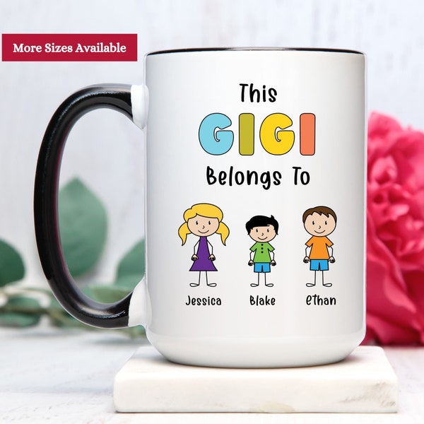 This Gigi Belongs To Mug, Gigi Gift From Grandkids, Gigi Cup, Gigi Coffee Mug From Grandkids, Gigi Coffee Cup, Gift For Gigi From Grandkids