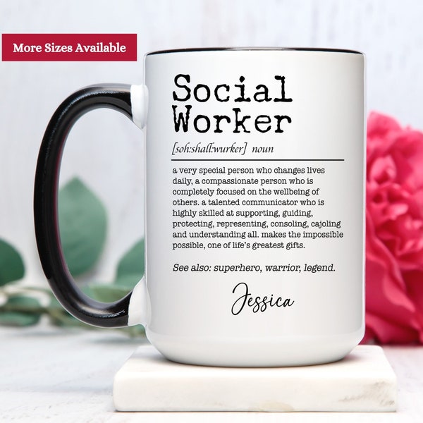 Social Worker Definition Mug, Social Worker Cup, Social Worker Gift, Social Worker Coffee Mug, Gift For Social Worker