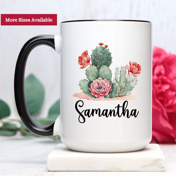 Cactus Mug Personalized, Cactus Gifts, Cactus Coffee Mug, Cactus Gifts For Women, Cactus Cup, Cactus Lover Gifts, Cactus Mug Personalized