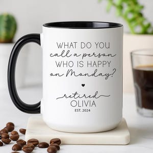 Retirement Gift Coffee Mug, Personalized Retirement Mug, Retirement Mug For Her, Personalized Retirement Gifts, Retirement Mug (OS-JDK023)