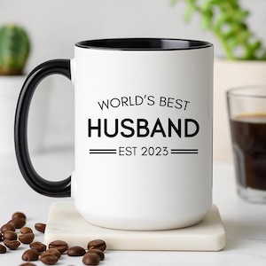 Worlds Best Husband EST Mug, Husband Gift Mug, Best Husband Mug, Husband Coffee Mug, Cup for Husband, Husband Cup, Best Husband Gift