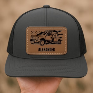 Gorra de grúa personalizada, regalo para conductor de grúa para hombre, gorra de grúa con bandera estadounidense, gorra de malla para conductor de grúa, gorra snapback de grúa