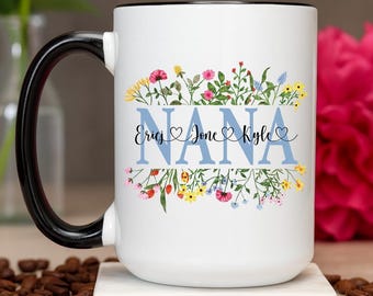 Personalized Nana Coffee Mug: Custom Grandma Gift