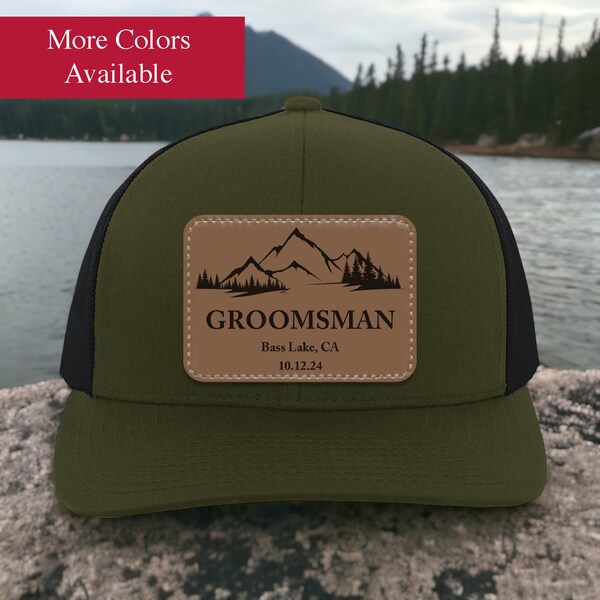 Personalized Groomsman Trucker Hat Groomsman Gift, Groomsman Baseball Cap, Wedding Snapback Hat for Groomsman, Groomsman Gift Hat