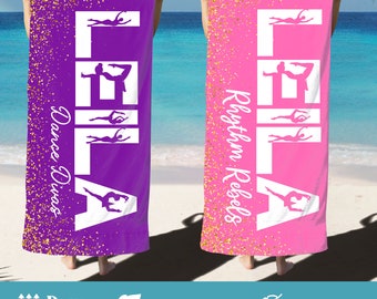 Personalized Dance Team Beach Towel: Competition Gift