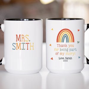 Personalized Teacher Coffee Mug: Thank You Gift (OS-MIBY8402) image 1